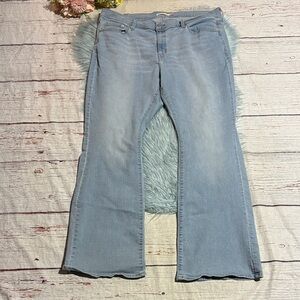 Levi’s 726 Flare Light Blue Wash Jeans sz 20W